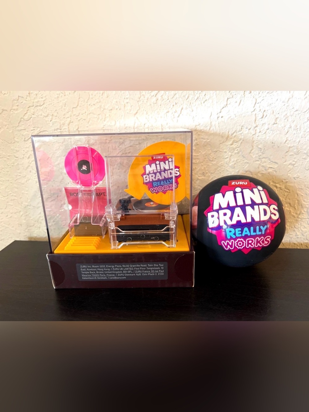 Mini Brands Really Works Vinyl Record Player Series 1 In Hand